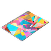 Carnet Arrière - plan d'aquarelle géométrique couleur Abs (Côté gauche)