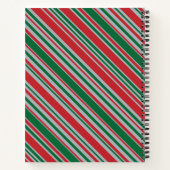 Carnet Arrière - plan de bandes diagonales (Dos)