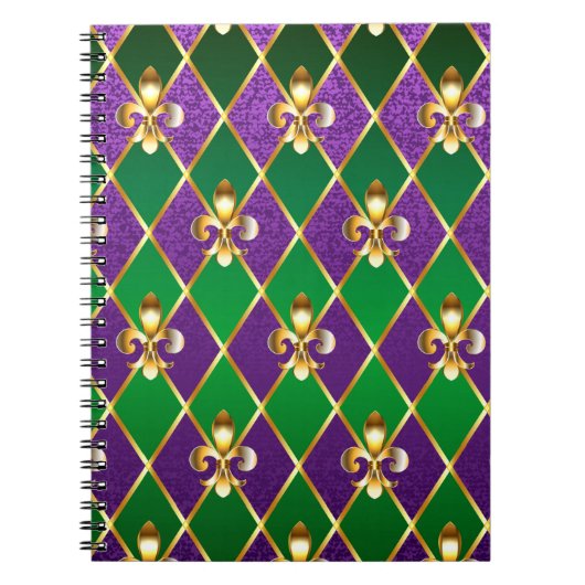 Carnet Arrière - plan de bijoux Mardi Gras (Devant)