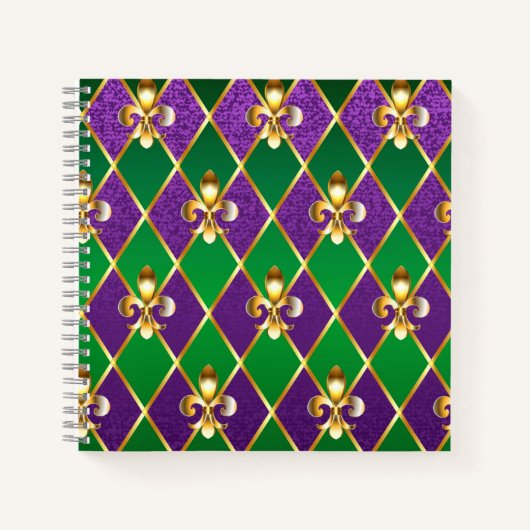 Carnet Arrière - plan de bijoux Mardi Gras (Devant)