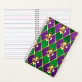 Carnet Arrière - plan de bijoux Mardi Gras (À l'intérieur)