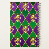 Carnet Arrière - plan de bijoux Mardi Gras (Verso)