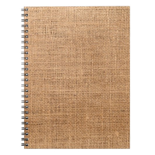 Carnet Arrière - plan de burlap textile (Devant)