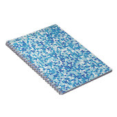 Carnet Arrière - plan de carreaux bleus (Côté Droit)