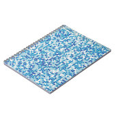 Carnet Arrière - plan de carreaux bleus (Côté gauche)