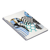 Carnet arrière - plan de cercle géométrique abstrait, ave (Côté Droit)