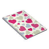Carnet Arrière - plan de coeurs (Côté Droit)