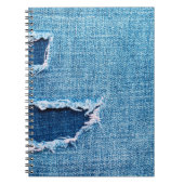 Carnet Arrière - plan de denim texturé. Trou déchiré dans (Devant)