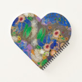 Carnet Arrière - plan de fleurs abstrait d'Odilon Redon. (Dos)