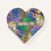 Carnet Arrière - plan de fleurs abstrait d'Odilon Redon. (Devant)