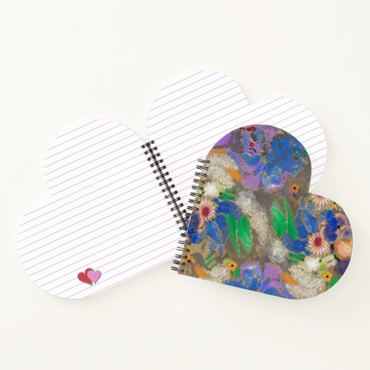 Carnet Arrière - plan de fleurs abstrait d'Odilon Redon. (Intérieur)