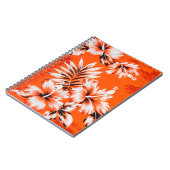 Carnet Arrière - plan de fleurs d'Hibiscus (Côté gauche)