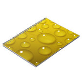 Carnet Arrière - plan de goutte d'eau jaune (Côté gauche)