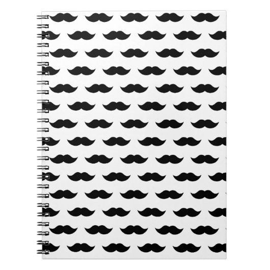 Carnet Arrière - plan de la moustache noire (Devant)