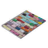 Carnet Arrière - plan de la texture murale en brique pein (Côté gauche)