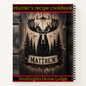 Carnet Arrière - plan de l'orignal artistique sur bois ru (Dos)