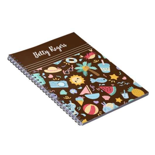 Carnet arrière-plan de modèle continu été (Côté Droit)