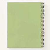 Carnet Arrière - plan de Motif Plaid jaune et vert (Dos)