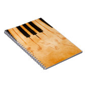 Carnet arrière - plan de musique Abstraite - Clavier et m (Côté Droit)