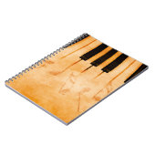 Carnet arrière - plan de musique Abstraite - Clavier et m (Côté gauche)