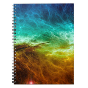 Carnet Arrière - plan de nébuleuse de l'espace coloré, ab