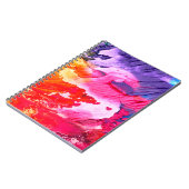 Carnet Arrière - plan de peinture colorée (Côté gauche)