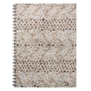 Carnet Arrière - plan de texture de laine de tricot blan