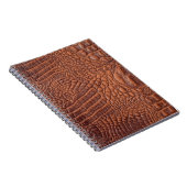 Carnet Arrière-plan de texture en cuir Brown, fond, abstr (Côté Droit)