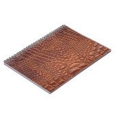 Carnet Arrière-plan de texture en cuir Brown, fond, abstr (Côté gauche)