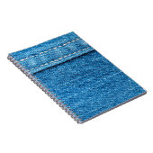 Carnet Arrière - plan de texture jeans bleu. (Côté Droit)