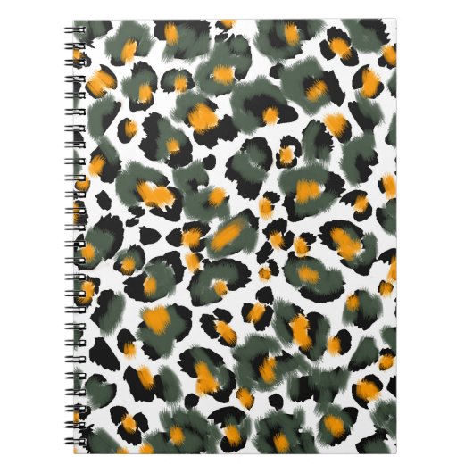 Carnet Arrière - plan de texture Poster de animal Leopard (Devant)