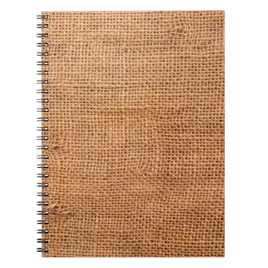 Carnet arrière - plan de tissu de burlap Brown ou tissu d (Devant)