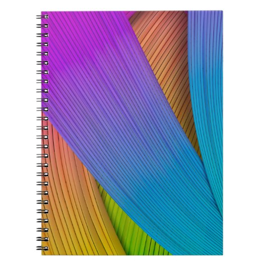 Carnet arrière - plan de vague Abstrait. Illustration 3D. (Devant)