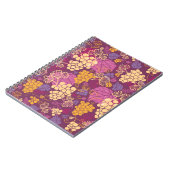 Carnet Arrière - plan doux de motif de vignes (Côté gauche)