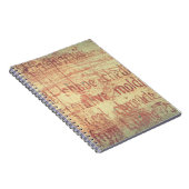 Carnet Arrière - plan en aluminium vieilli (Côté Droit)