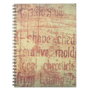 Carnet Arrière - plan en aluminium vieilli