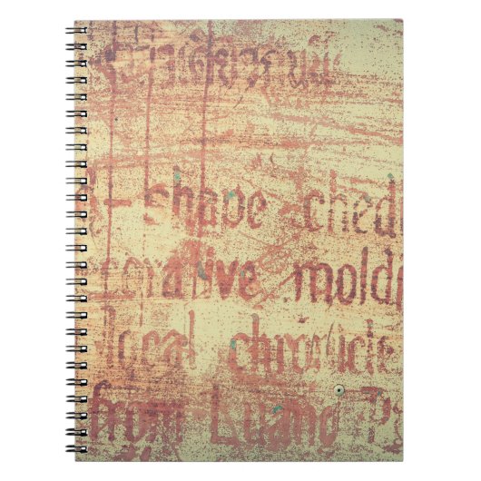 Carnet Arrière - plan en aluminium vieilli (Devant)