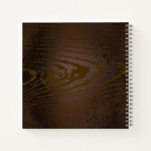 Carnet Arrière - plan en bois avec cheval de mer mécaniqu (Dos)