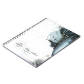 Carnet Arrière - plan en marbre noir gris glacé (Côté gauche)