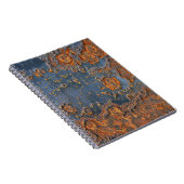 Carnet Arrière - plan en métal rouillé texturé. (Côté Droit)