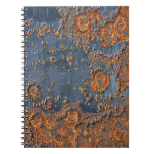 Carnet Arrière - plan en métal rouillé texturé.