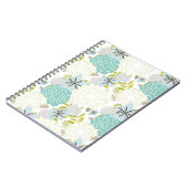 Carnet arrière - plan floral (Côté gauche)