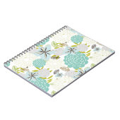 Carnet arrière - plan floral 5 (Côté gauche)