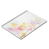 Carnet arrière - plan floral avec des fleurs d'aquarelle (Côté gauche)