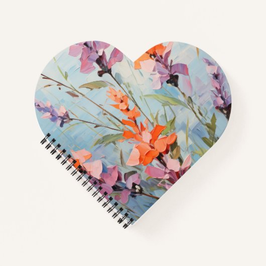 Carnet Arrière - plan floral coloré (Devant)