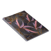 Carnet Arrière - plan floral doré de luxe avec trop (Côté Droit)