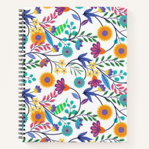 Carnet Arrière - plan floral exotique coloré Motif-23145