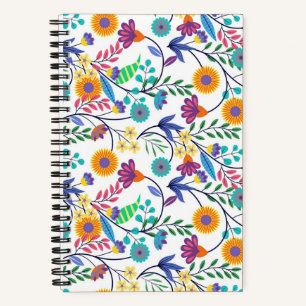 Carnet Arrière - plan floral exotique coloré Motif-23145