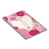 Carnet Arrière - plan floral romantique avec le lapin (Côté Droit)