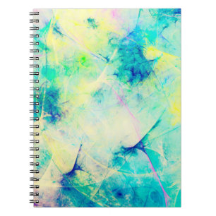 Carnet arrière - plan fractal abstrait bleu 3d rendu3d, u